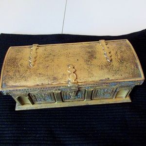 Tiffany Studios New York 1666 Brass jewelry box